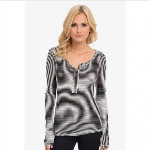 striped lucky brand thermal - Picture 3 of 7